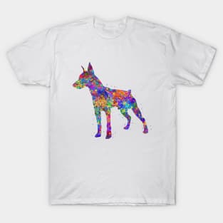 Doberman dog watercolor T-Shirt